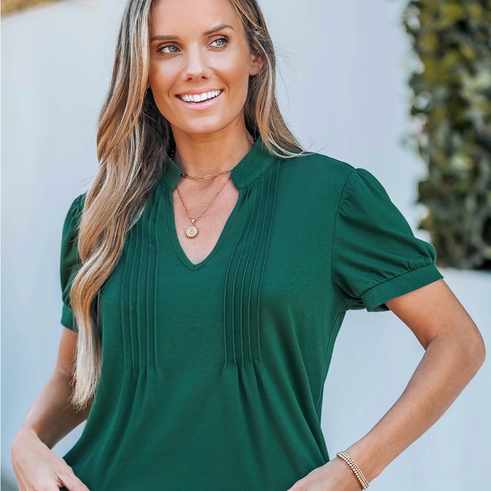 Cupshe Deep Green Blouse